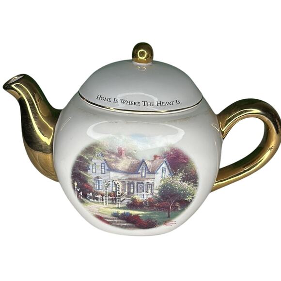 Thomas Kinkade Teapot,
"Home is Where the Heart Is",
Teleflora Tea Pot - Picture 1 of 13